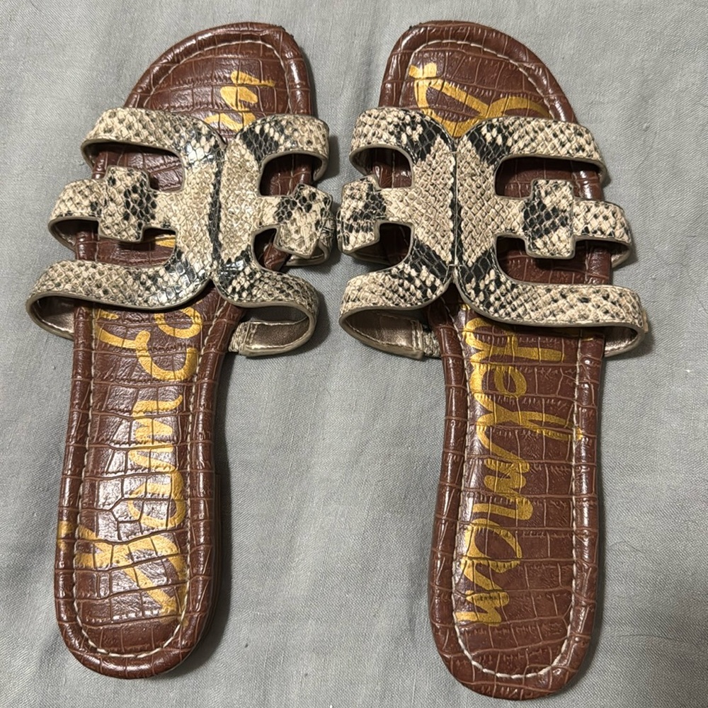 Sam Edelman leather slides